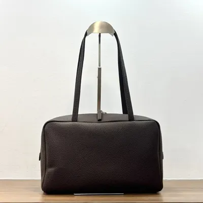 Leather Tote Bag Black Classic Handbag
