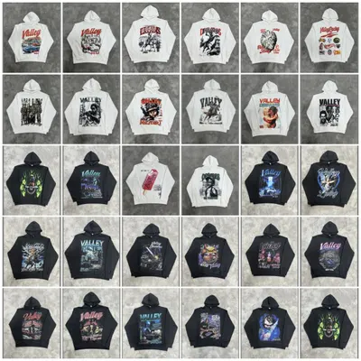 Valley Hoodie White Graphic Streetwear